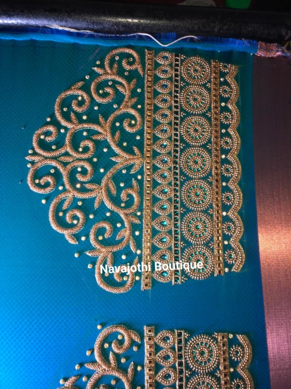HAND EMBROIDERY DESIGN: Learn Expert Laizy daizy stitch in Running stitch |  Chennai Fashion Institute